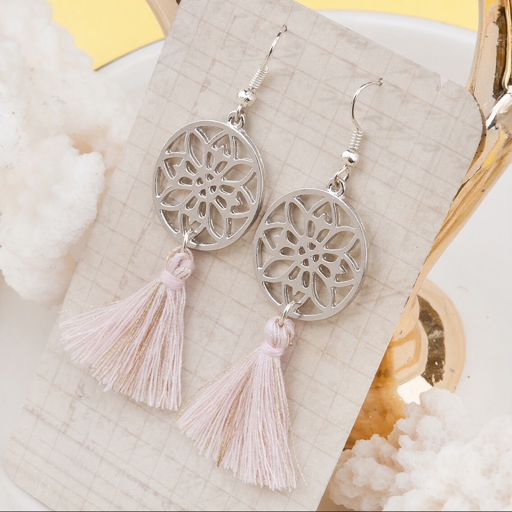 Tassel Mandala Earrings